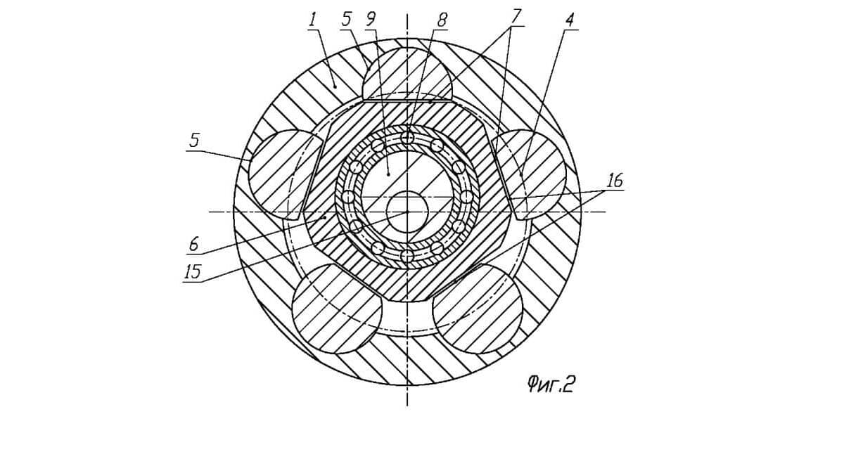 Piston engine part with crossheads and bearing
