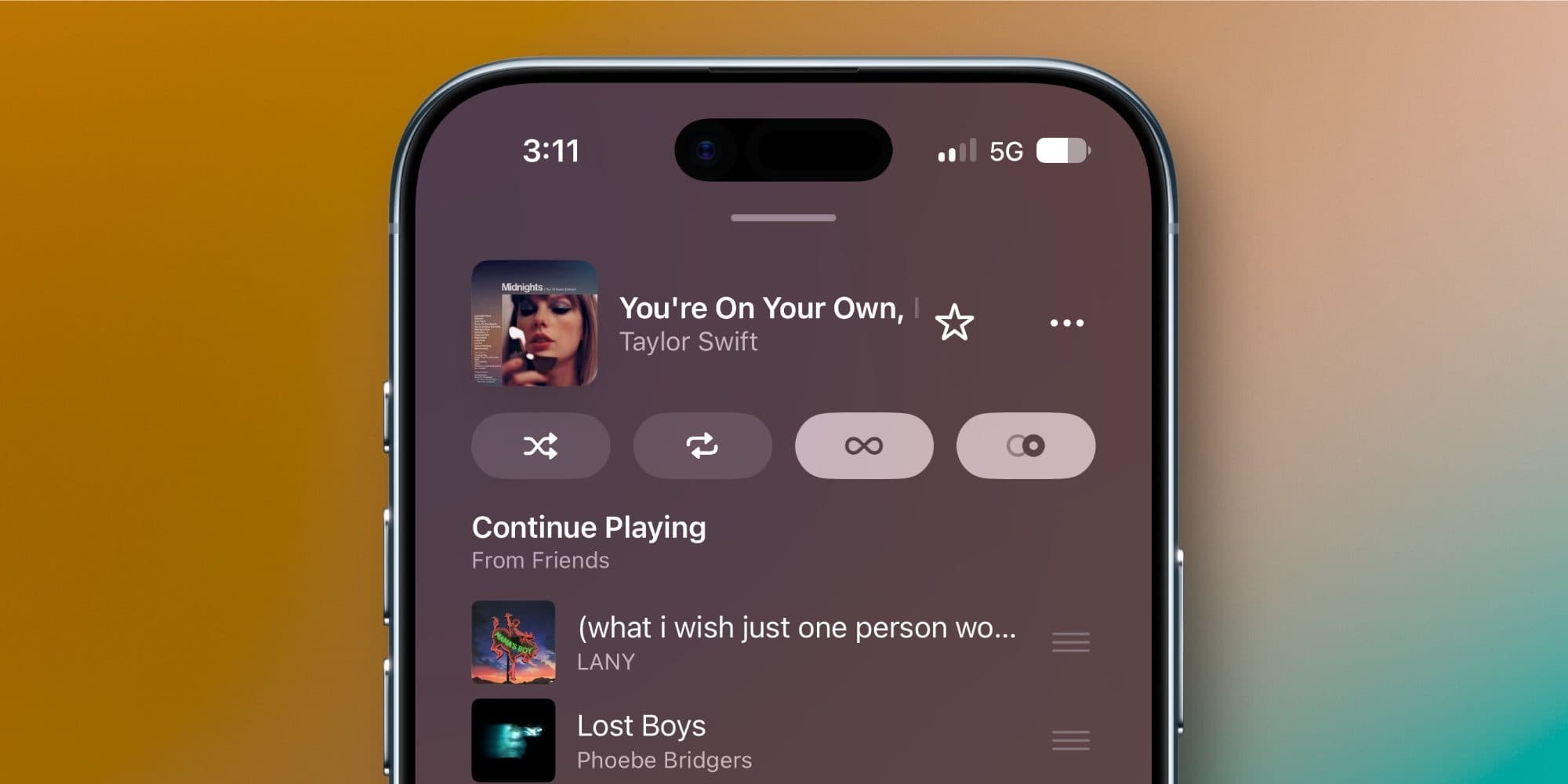 AutoMix queue and Up Next in iOS 27 Apple Music
