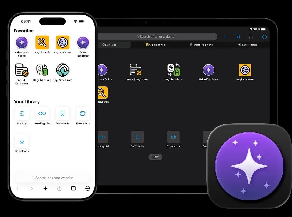Orion para iOS y iPadOS