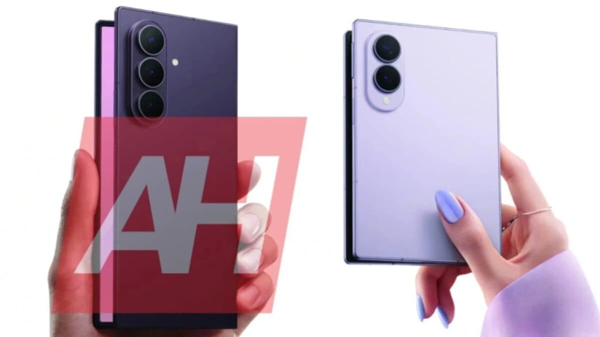 Dos teléfonos Samsung Galaxy Z Fold 8 Ultra en la mano