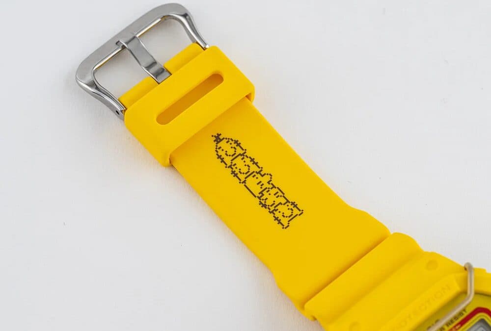 Yellow Casio G-Shock watch inspired by Mother 3 for children