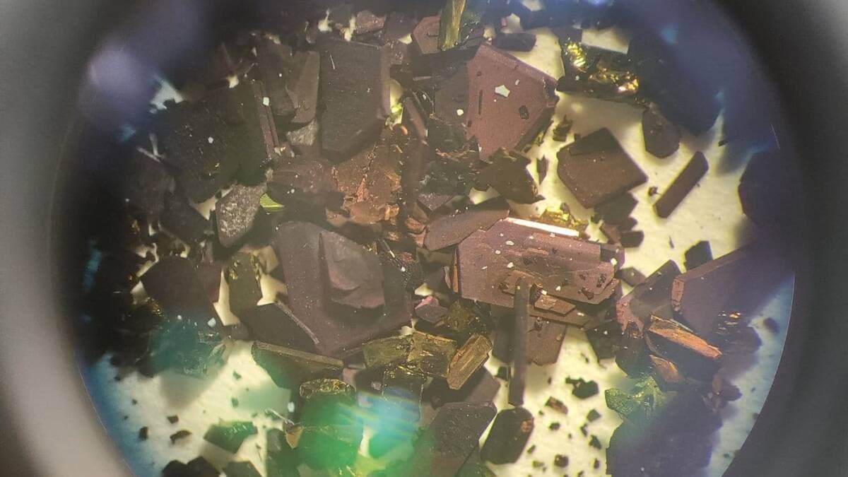 Tiny fragments of Russian material for quantum memory