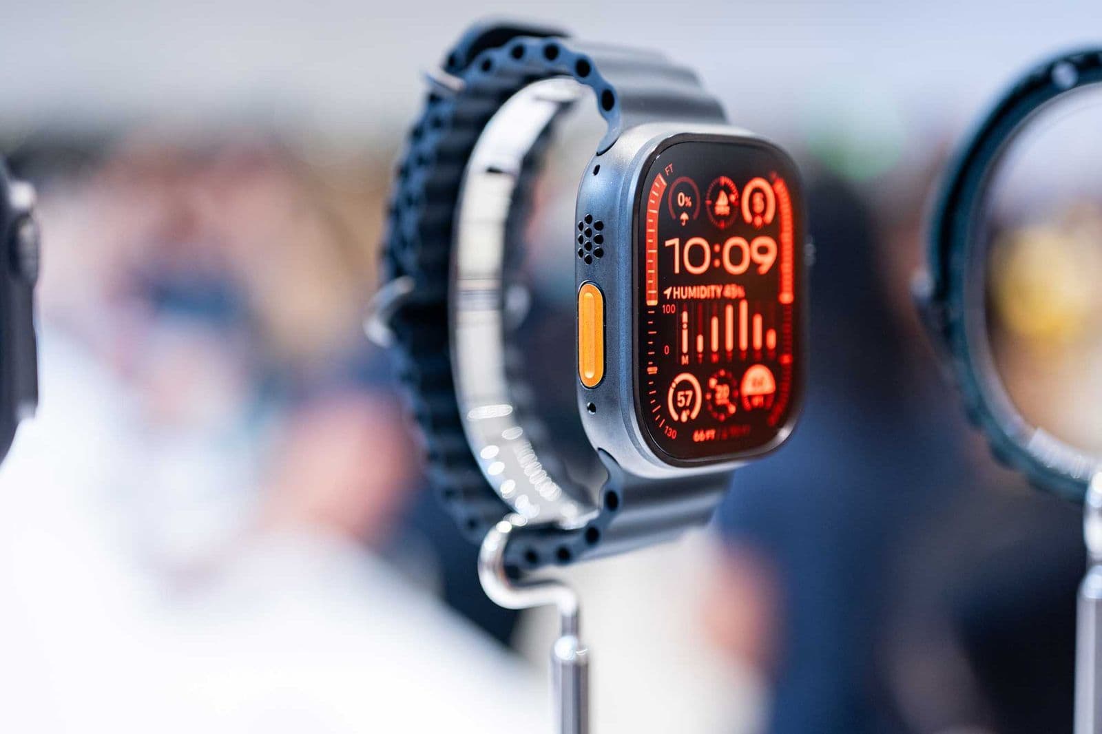 Una imagen que muestra el nuevo Apple Watch Ultra 2 durante el evento de otoño de Apple el 9 de septiembre de 2024 en Cupertino, CA.