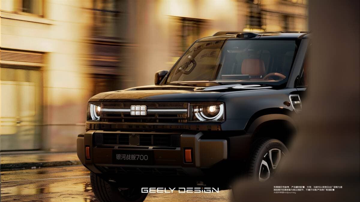 Geely presentó el SUV Galaxy Battleship 700 con 1,129 hp y conectividad por satélite