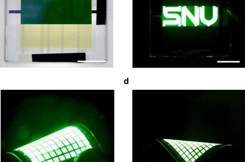 Fotografías de dispositivos de gran área. Crédito: Nature Nanotechnology (2026). DOI: 10.1038/s41565-026-02208-y