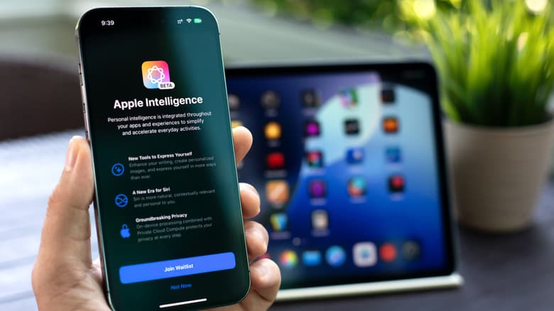 Apple Intelligence on an iPhone