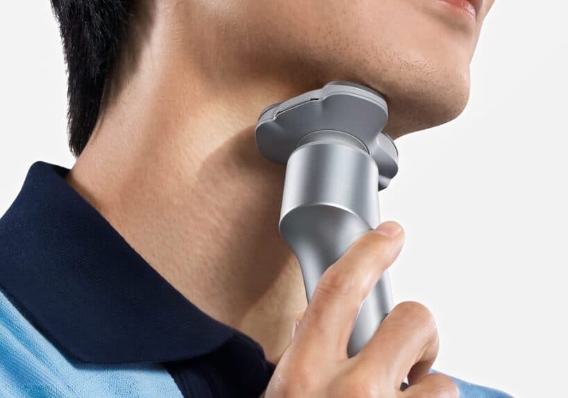 Xiaomi electric shaver with silver body