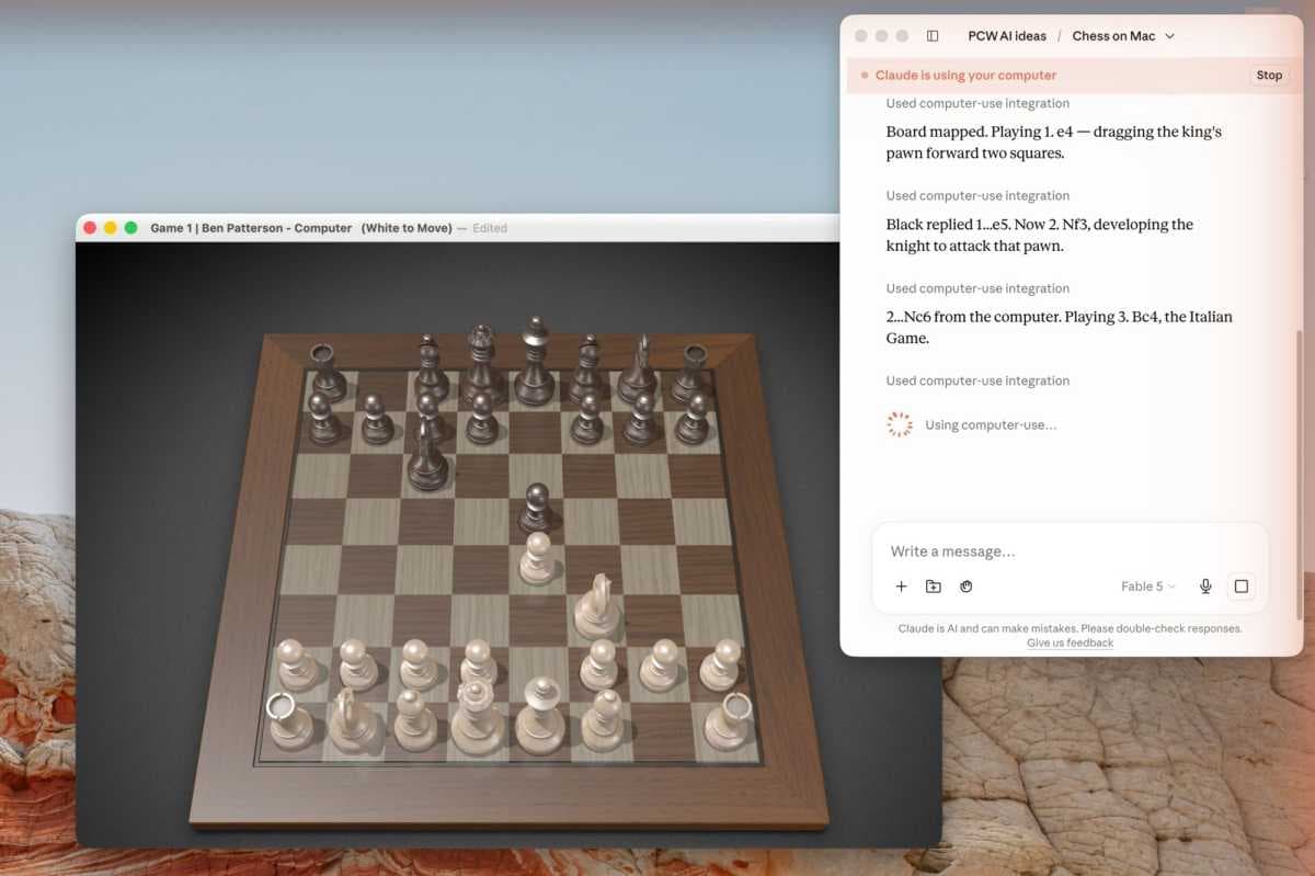 Claude chess mac