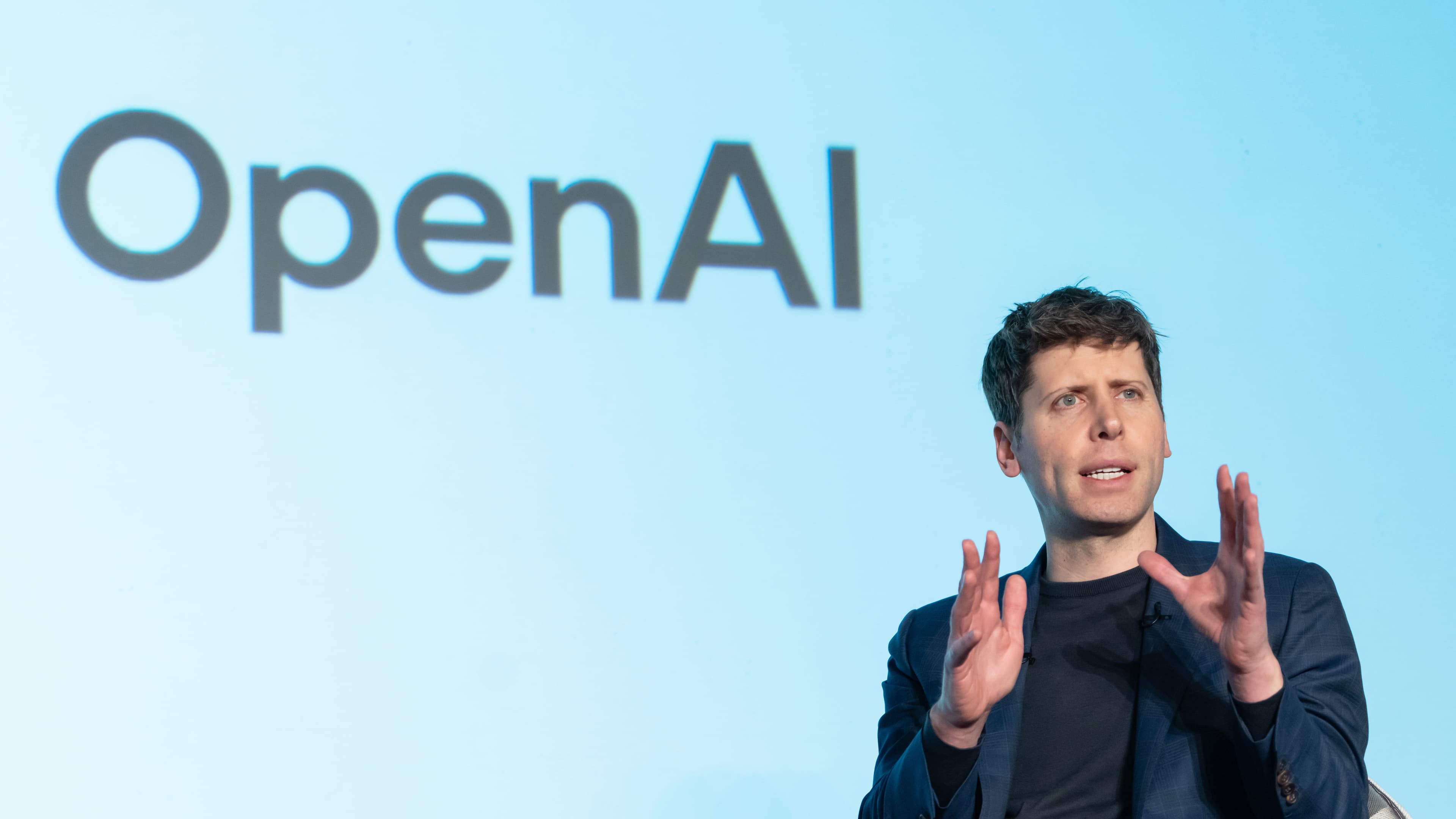Sam Altman talking