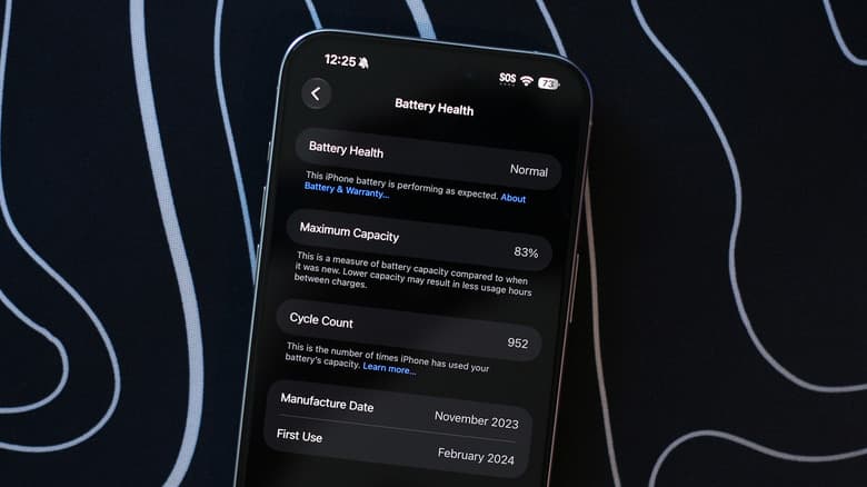 Información de salud de la batería en un iPhone