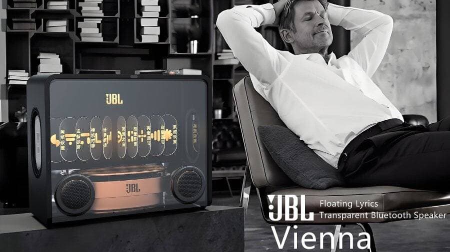 JBL Vienna speaker with an 18.5-inch screen for song lyrics