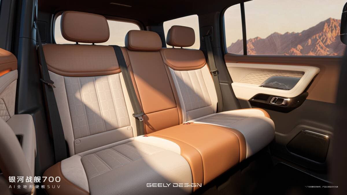Geely presentó el SUV Galaxy Battleship 700 con 1,129 hp y conectividad por satélite