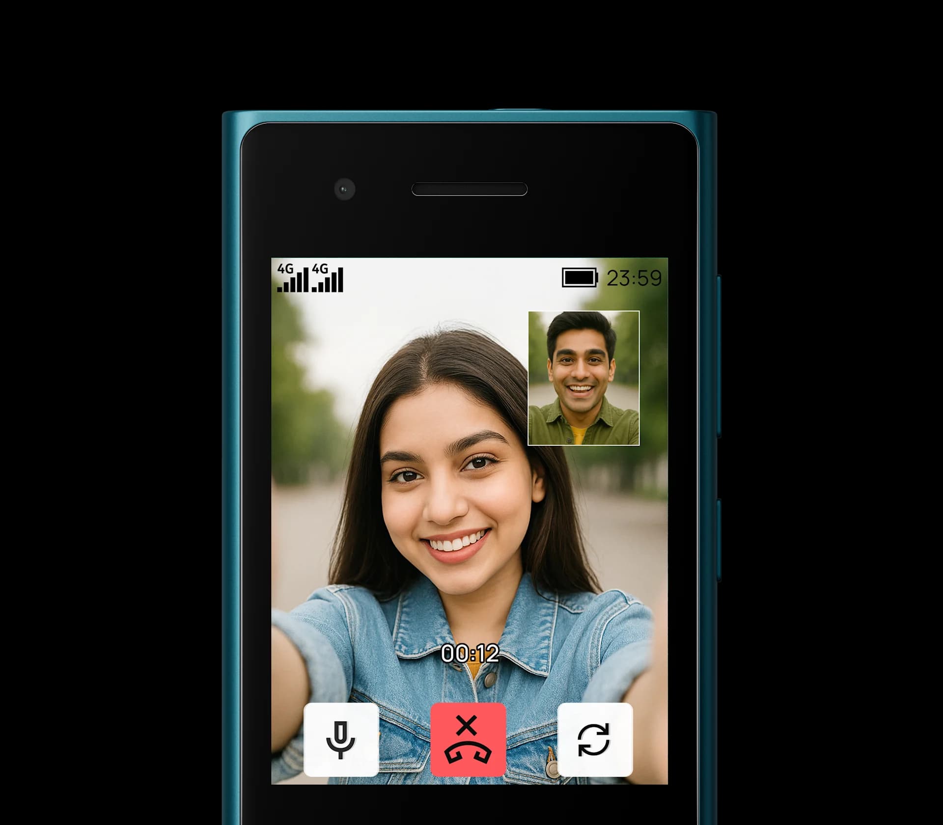 Video call on the Express Chat app