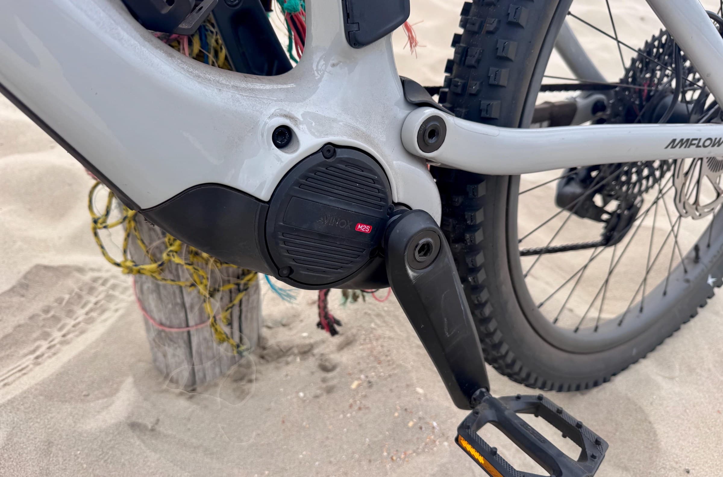 The mighty yet ridiculously small and lightweight Avinox M2S mid-drive motor.