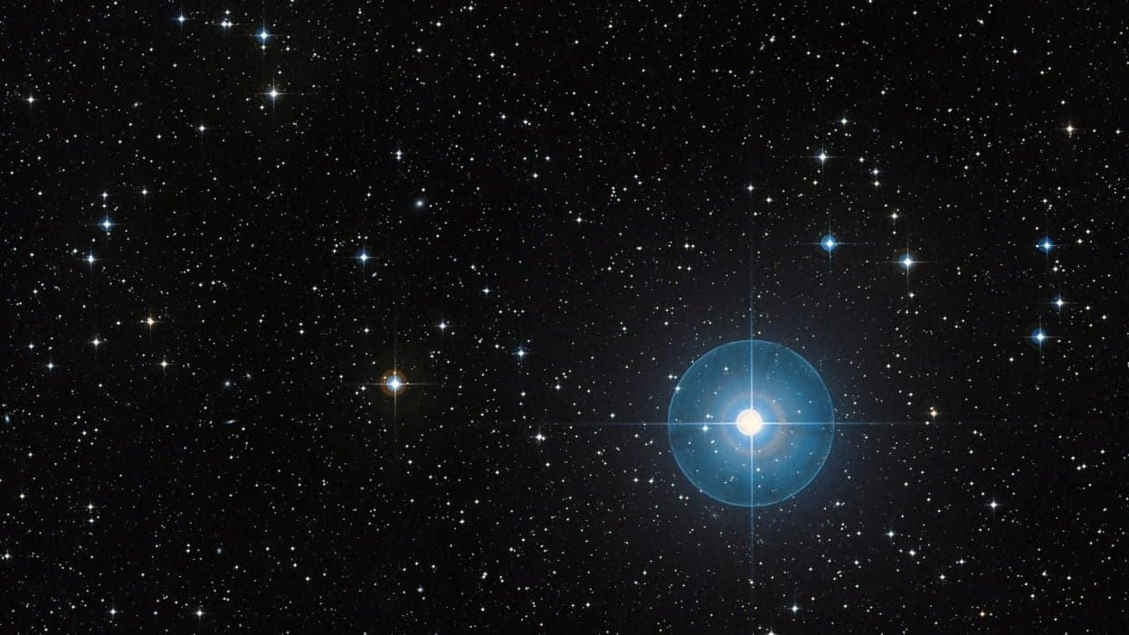 The Beta Pictoris star beaming through space