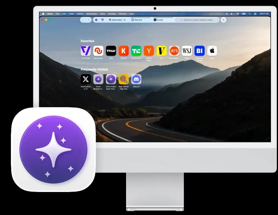 Orion 1.1 en iMac