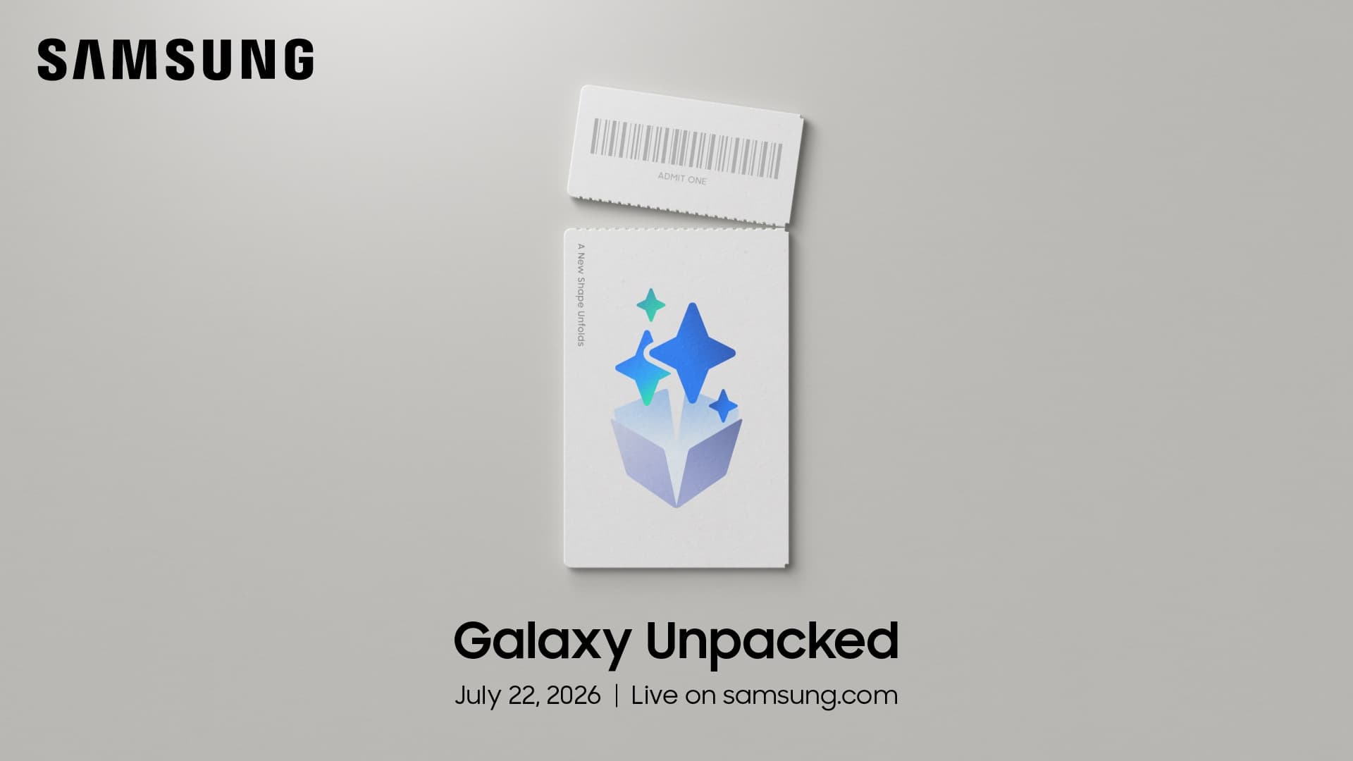 Samsung Galaxy Unpacked July 2026 Teaser Invite