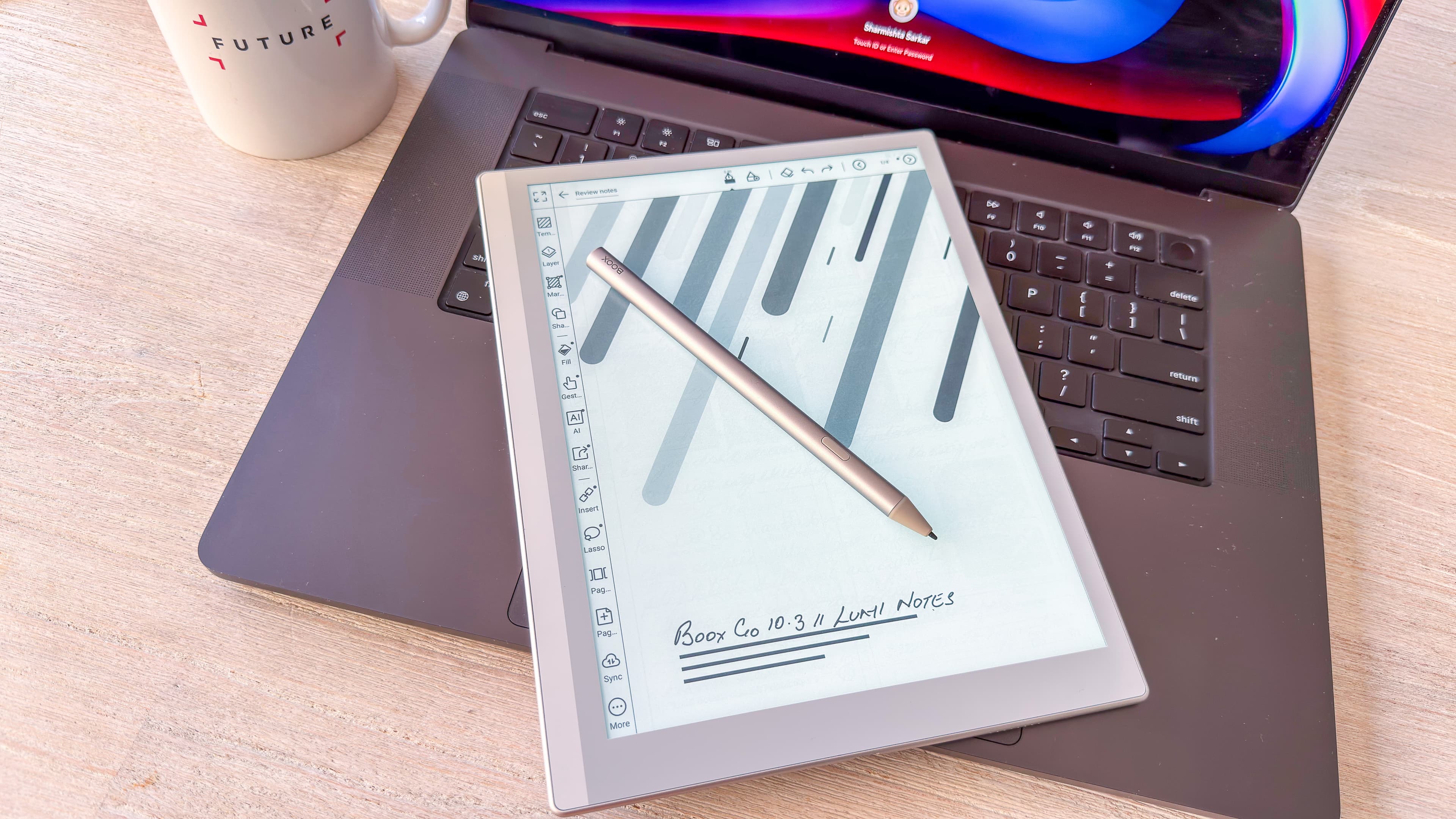 A Notebook cover on the Boox Go 10.3 Gen II Lumi
