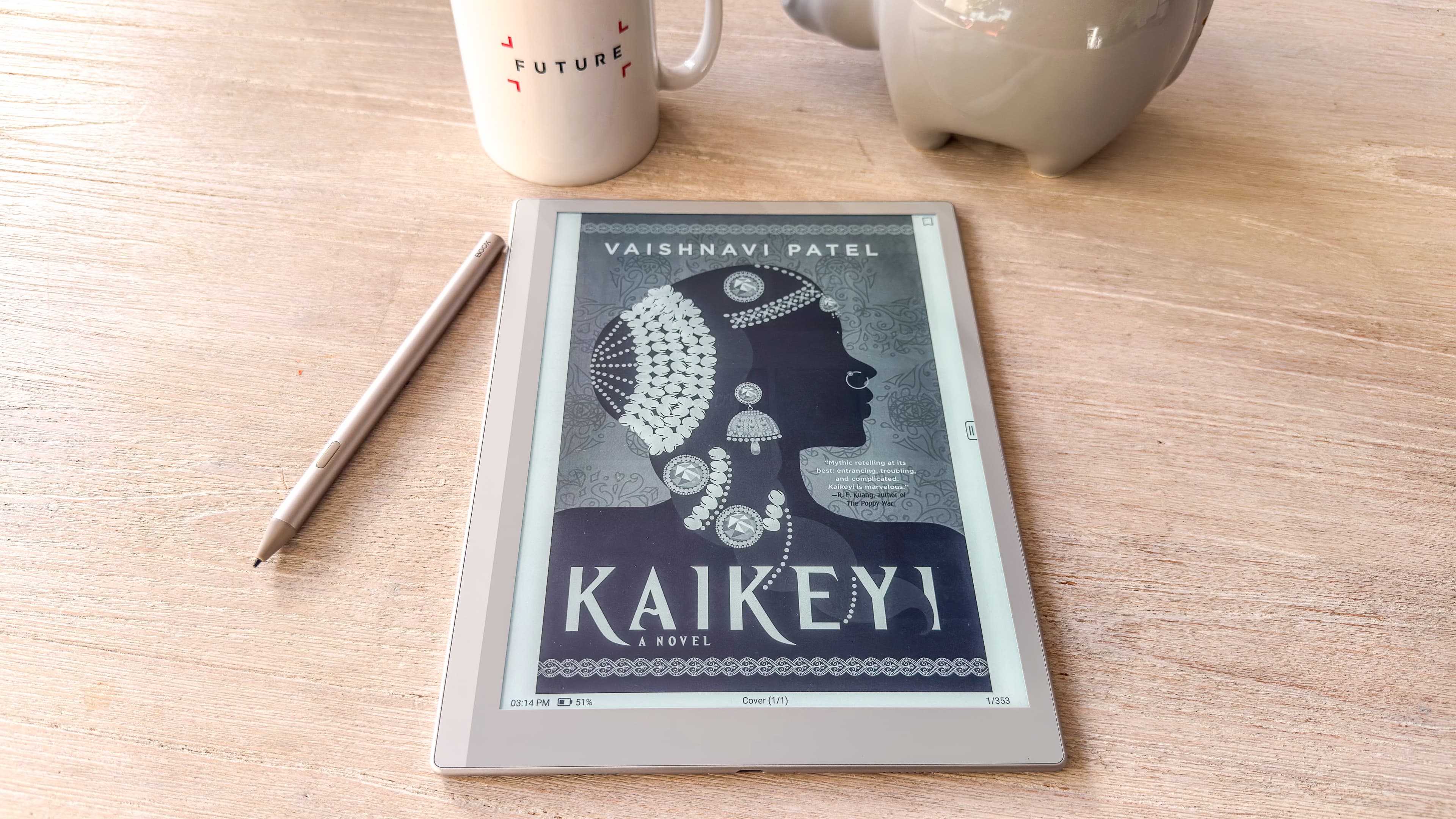 A book cover displayed on the Boox Go 10.3 Gen II Lumi