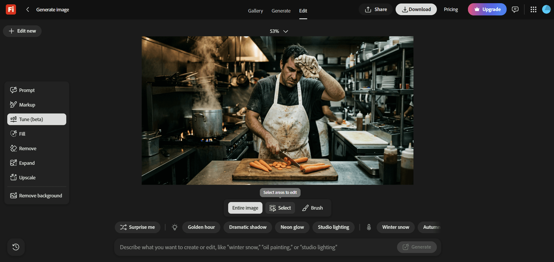 Pruebas prácticas de Adobe Firefly
